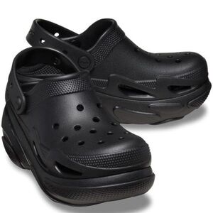 CROCS Black Platform Clogs